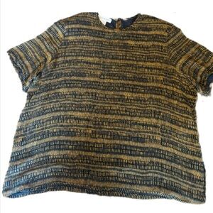 Jones New York 22W Silk Lined Blouse. Short sleeve.
